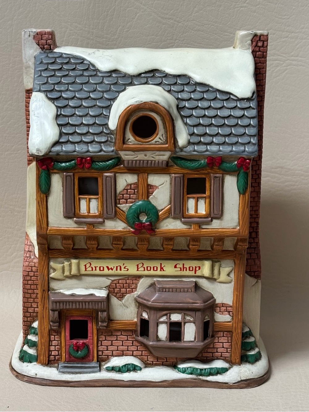 Vintage Lefton Colonial Village "Brown's Book Shop
